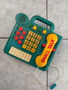 Vintage 1987 VTech Small Talk Toy Phone Electronic Activity Center Retro 80s
